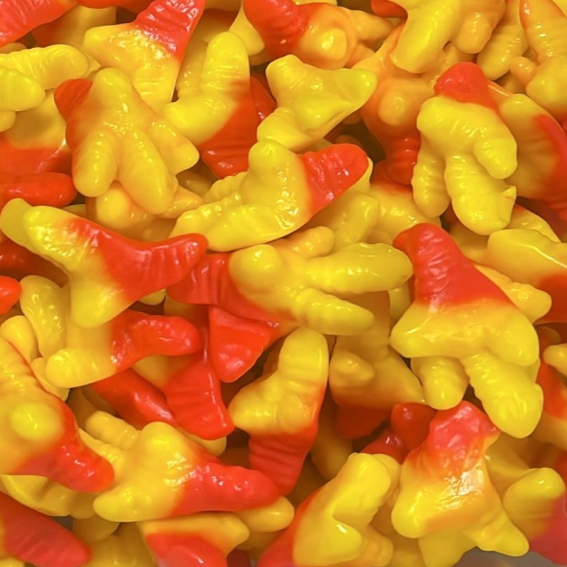 Chicken Feet Cherry Bakewell Pick & Mix Sweets Vidal 100g